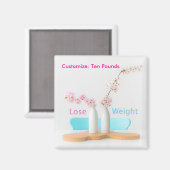 Blume für eine lockere Ernährung Magnet (Vorderseite/Rückseite)