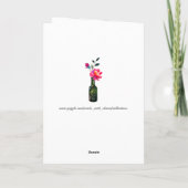 Blume für einen besonderen Gärten Karte (Rückseite)