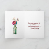 Blume für einen besonderen Gärten Karte (Innenseite)