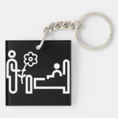 Blume für einen Schlüsselanhänger (Rückseite)