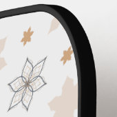 Blume für einfache geometrische Linien Pickleball Schläger (Linke Seite)