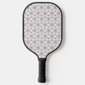 Blume für einfache geometrische Linien Pickleball Schläger (Rückseite)