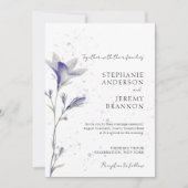 Blume für einfache Wasserfarben Einladung (Vorderseite)