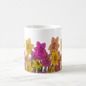 Blume für farbenfrohe Kleidung Kaffeetasse (Mittel)