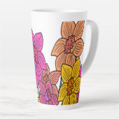 Blume für farbenfrohe Kleidung Milchtasse (Rechte Ecke)