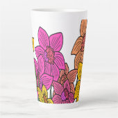 Blume für farbenfrohe Kleidung Milchtasse (Vorderseite)