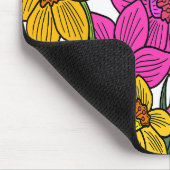 Blume für farbenfrohe Kleidung Mousepad (Ecke)