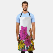 Blume für farbenfrohe Kleidung Schürze (Getragen)