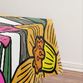 Blume für farbenfrohe Kleidung Tischdecke (Beispiel)