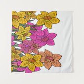 Blume für farbenfrohe Kleidung Wandteppich (Vorderseite (Horizontal))