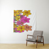 Blume für farbenfrohe Kleidung Wandteppich (Beispiel (Horizontal))