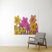 Blume für farbenfrohe Kleidung Wandteppich (Beispiel)