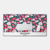 Blume für farbige Gärten Niedlicher Text Schreibtischunterlage (Tastatur & Maus)