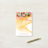 Blume für farbige Rose Post-it Klebezettel (Auf Schreibtisch)