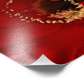 Blume für Feuerlichtkaktus Fotodruck (Ecke)