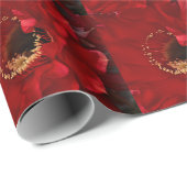 Blume für Feuerlichtkaktus Geschenkpapier (Rolleneckpunkt)