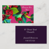 Blume für Floristen Visitenkarte (Vorne/Hinten)