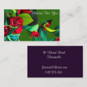 Blume für Floristen Visitenkarte (Vorne/Hinten)