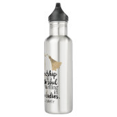 Blume für Freundschaftsangebote Edelstahlflasche (Rechts)