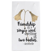 Blume für Freundschaftsangebote Kleine Geschenktüte (Rückseite)