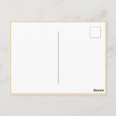 Blume für Freundschaftsangebote Postkarte (Rückseite)