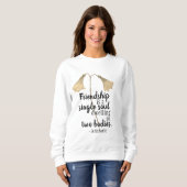Blume für Freundschaftsangebote Sweatshirt (Vorne ganz)
