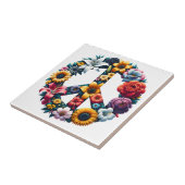 Blume für Frieden Fliese (Seite)