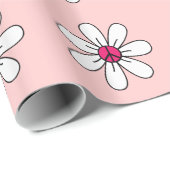 Blume für Frieden Geschenkpapier (Rolleneckpunkt)