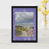 Blume für Frieden Karte (Gelbe Blume)