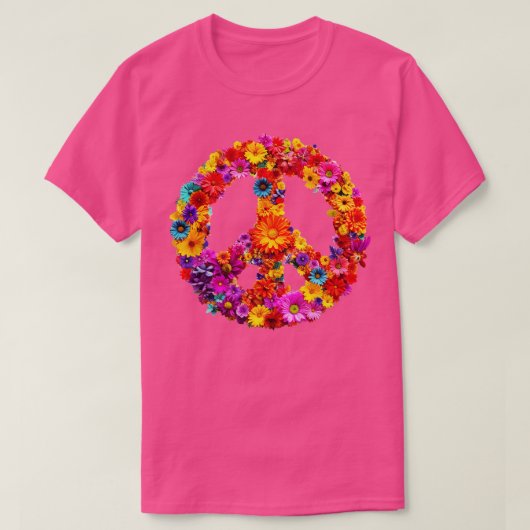 Blume für Frieden T-Shirt (Design vorne)