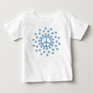 Blume für Friedenszeichen Baby T-shirt