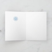 Blume für Friedenszeichen Feiertagskarte (Innenseite)