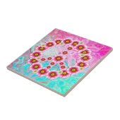 Blume für Friedenszeichen Fliese (Seite)