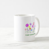 Blume für Friedenszeichen Kaffeetasse (VorderseiteRechts)