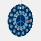 Blume für Friedenszeichen Keramik Ornament (Rechts)