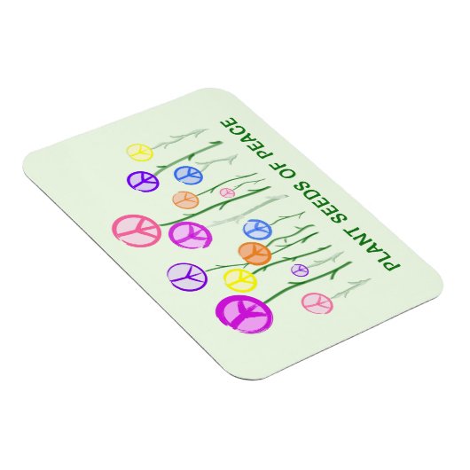 Blume für Friedenszeichen Magnet (Rechte Seite)