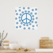 Blume für Friedenszeichen Poster (Küche)