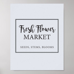 Blume für frische Blume Poster