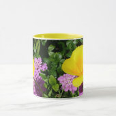 Blume für gelbe Stiefmütterchen Tasse (Zentrum)