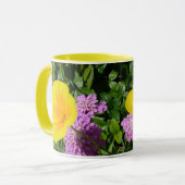 Blume für gelbe Stiefmütterchen Tasse (Vorderseite Links)
