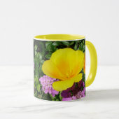 Blume für gelbe Stiefmütterchen Tasse (VorderseiteRechts)