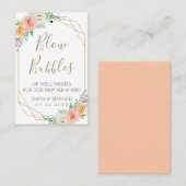 Blume für geometrische Aquarellfarben Visitenkarte (Vorne/Hinten)