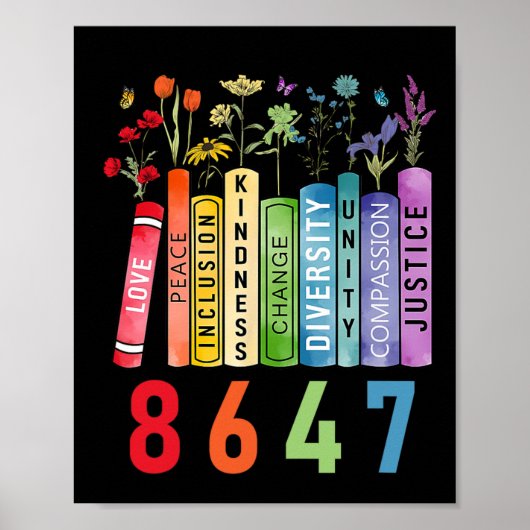 Blume für Gleichberechtigung gegen Trump Frauen Poster (Vorne)