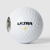 Blume für goldene Rosen Golfball (Logo)