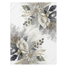 Blume für goldene Rosen Tischdecke