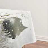 Blume für goldene Rosen Tischdecke (Beispiel)