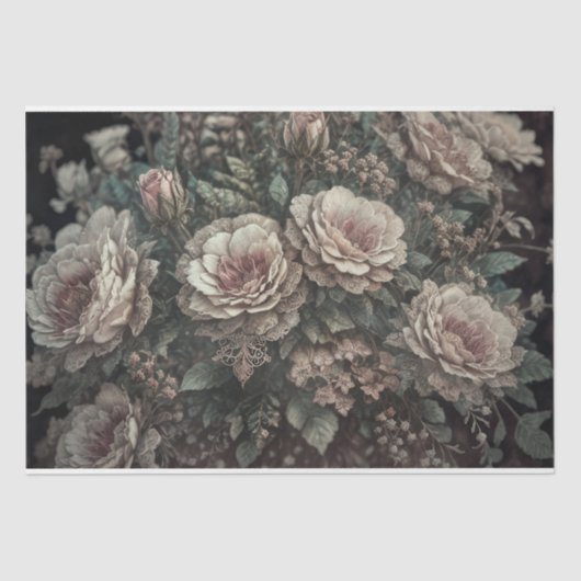 Blume für Gotische Engel #4 - Decoupage - Seidenpapier (Vorderseite)