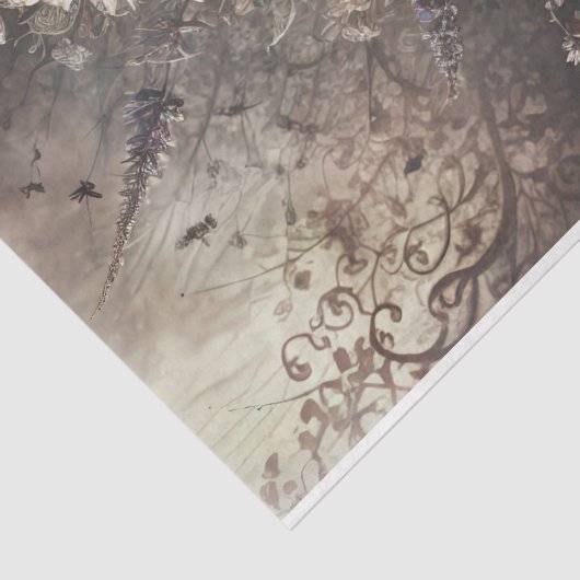 Blume für Gotische Engel #5 - Decoupage - Seidenpapier (Detail)