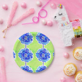 Blume für grünes und blaues Wasser Pappteller (Party)