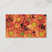 Blume für Herbst Platzkarte (Rückseite)